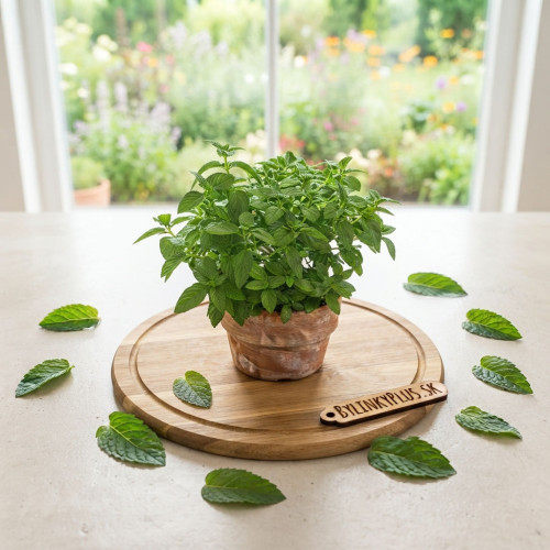 Mäta hrušková – Mentha species „Sweet Pear“ / živá bylinka, rastlinka v kvetináči